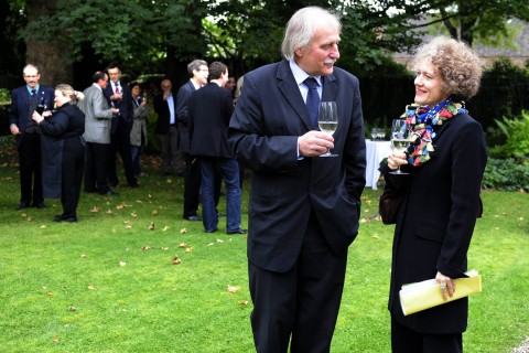 Im Gespräch mit der Zürcher Stadtpräsidentin Corinne Mauch anlässlich des Besuchs des Zürcher Stadtrats in Winterthur am 7. Oktober 2010.